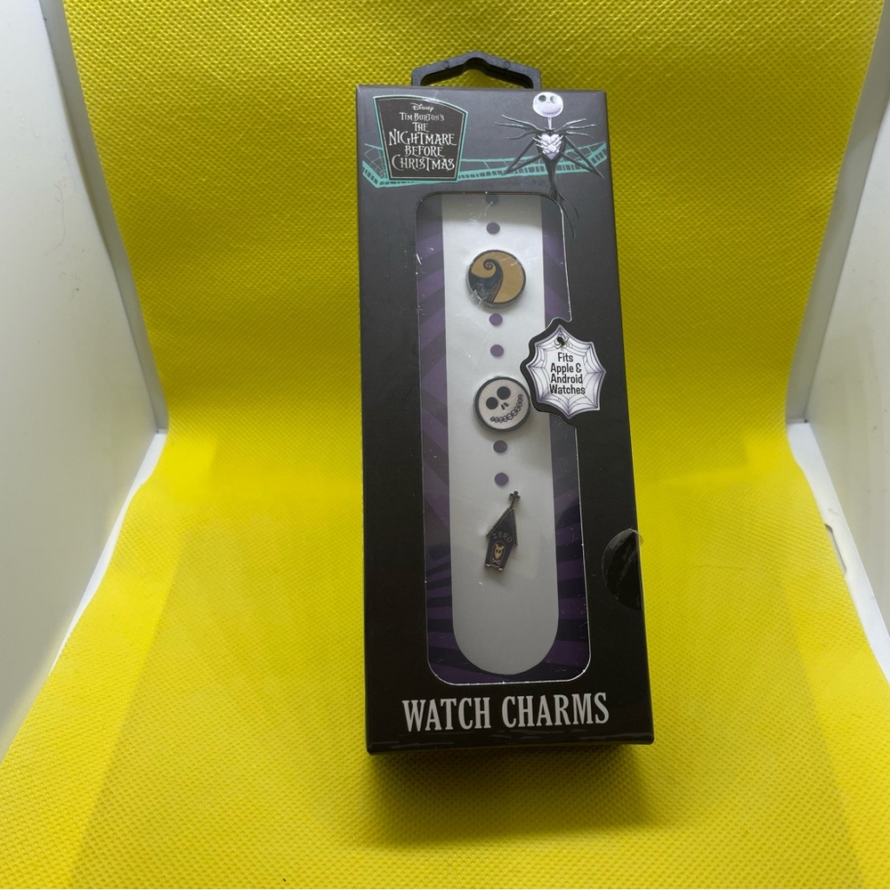 Disney The Nightmare Before Christmas Smartwatch Charms - Black and Gold